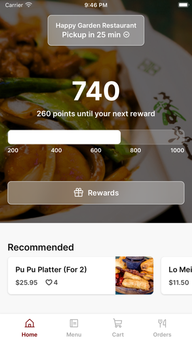 Happy Garden Restaurant Screenshot 1 - AppWisp.com Happy Garden Restaurant Screenshot 1 - AppWisp.com