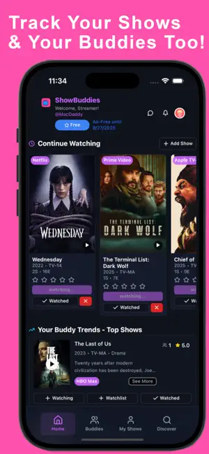 ShowBuddies screenshot 1