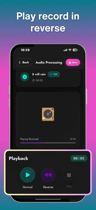 Oiduo - Reverse Audio Play Screenshot 2 of 5