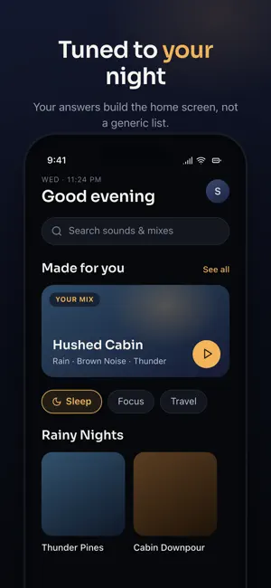 Lull: Sleep Sounds, Rain, Fan screenshot 1