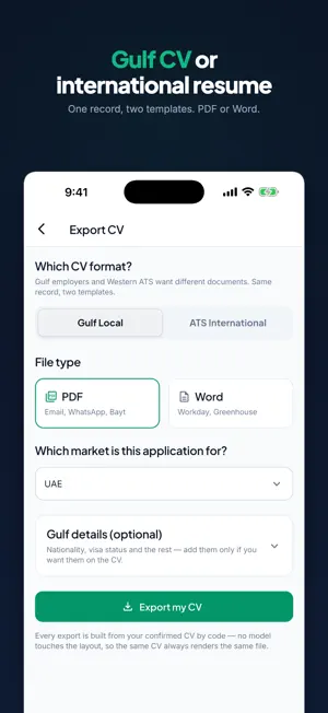 HazirCV: Gulf CV Maker & ATS screenshot 3