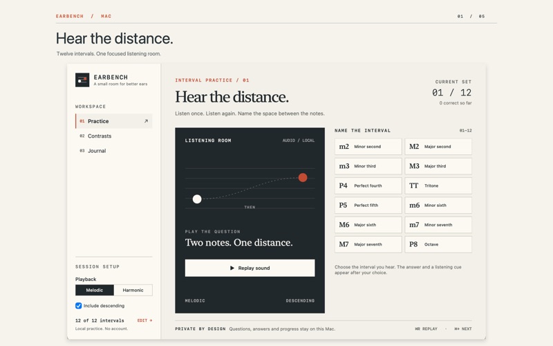 EarBench screenshot 1