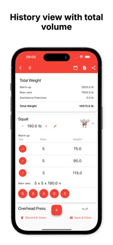 5x5 Workout Lifting Tracker screenshot 9