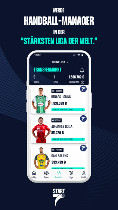 START7 - Der Handball Manager iPhone screenshot 2