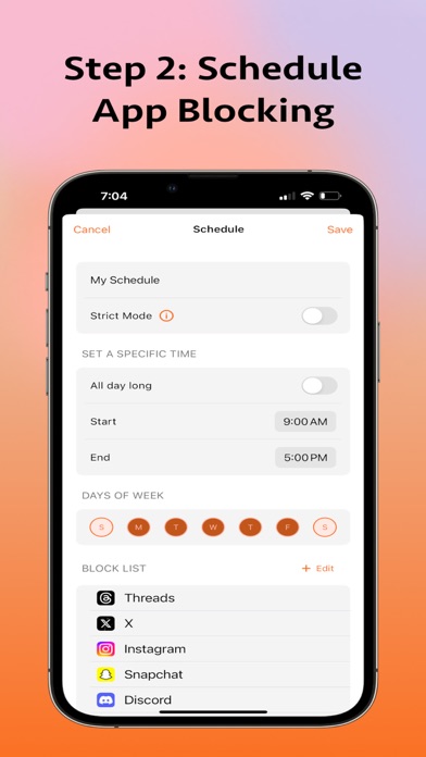 Monk Mode: Screen Time Control iPhone screenshot 5 - Productivity app
