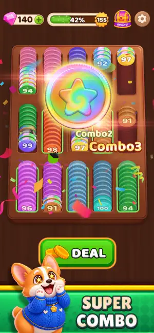Coin Sort Merge Puzzle screenshot 3