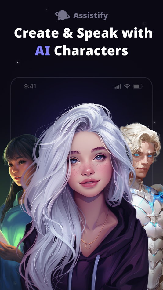 #1. Assistify: AI Character Chat (iOS) 由: Yaroslav Kozubovskyi