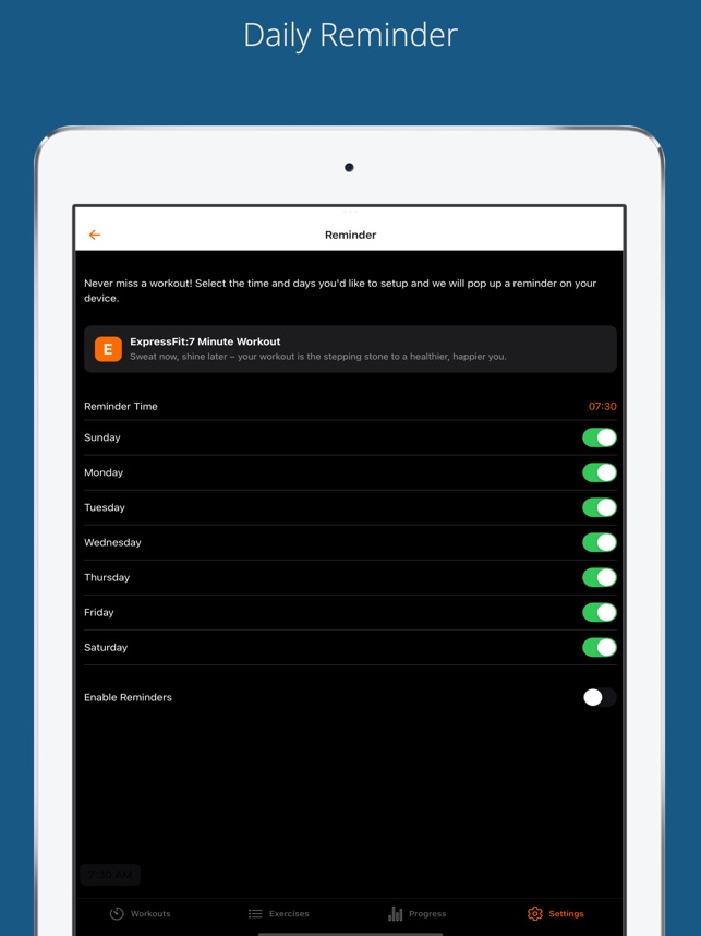 ExpressFit: 7-Minute Workout on the App Store