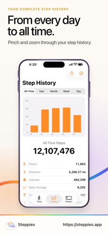 Steppies: Private Step Counter Screenshot 3 of 10