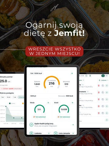 Jemfit licznik kalorii i dieta iPad screenshot 1