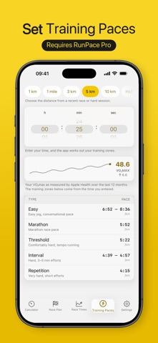 RunPace - Pace Calculator Screenshot 4 of 4