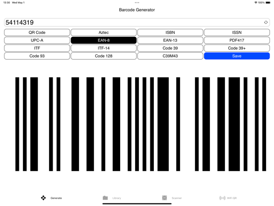 Barcodes Generator Unlimited iPad app afbeelding 4