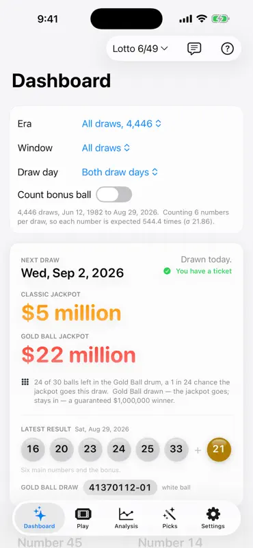 LottoSelect Canada screenshot 1 of 6