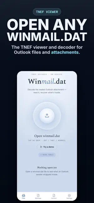 Winmail.Dat Opener · Win Dat screenshot 1