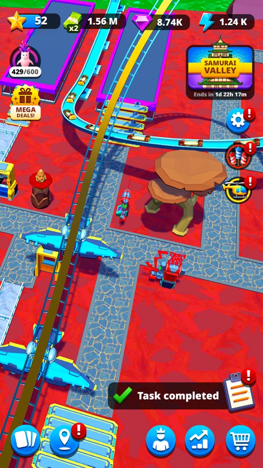 #4. Real Coaster: Idle Game (iOS) Podle: Raventurn Games GmbH