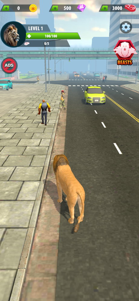 Lion Attack Animal Survival 3D screenshot 3