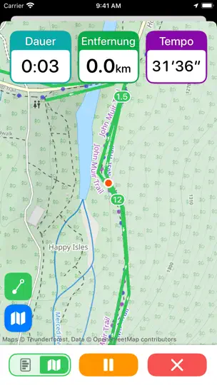 Screenshot von Schrittzähler++ auf dem iPhone 4