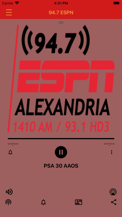 KDBS 94.7 ESPN Screenshot