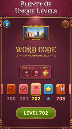 Word Code - Cryptogram Puzzle screenshot 4