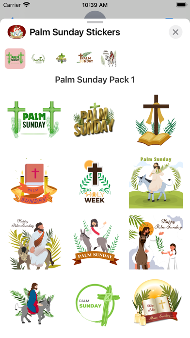 Screenshot #1 pour Palm Sunday Stickers