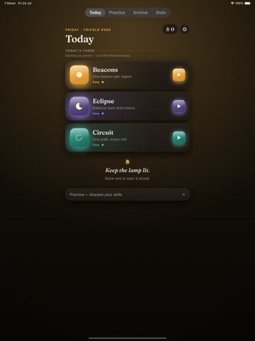 Trifold: Daily Logic Puzzles