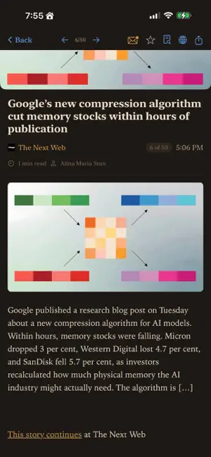 Flux News Reader screenshot 3
