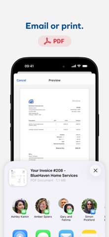 Invoice Generator: Sim Invoice iPhone screenshot