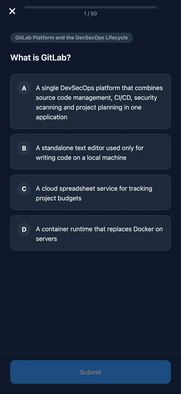 Screenshot #3 pour GitLab Fundamentals Associate