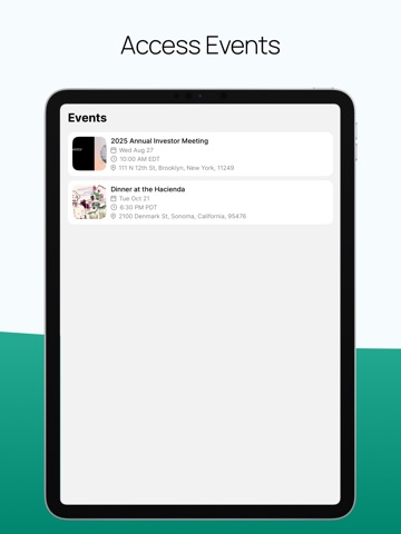 Gatsby Guest iPad screenshot