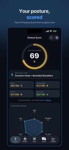 Postima: AI Posture Coach Screenshot 1 of 6