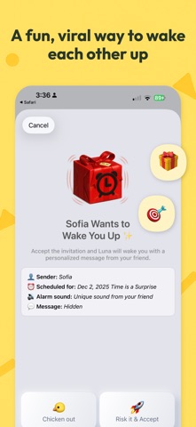 Luna Alarm iPhone screenshot