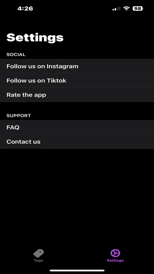 #6. HashTagy (iOS) By: Gary Makinson