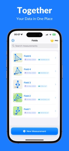Field Area Measurement: FAMeas iPhone screenshot