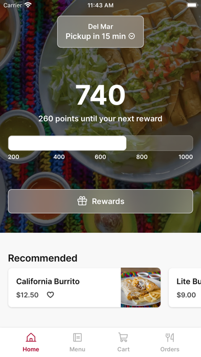 Screenshot 1 of Roberto's Mexican Food To Go App