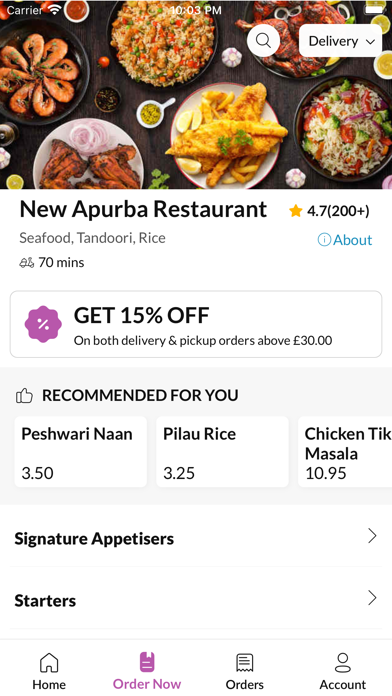 New Apurba Restaurant Screenshot