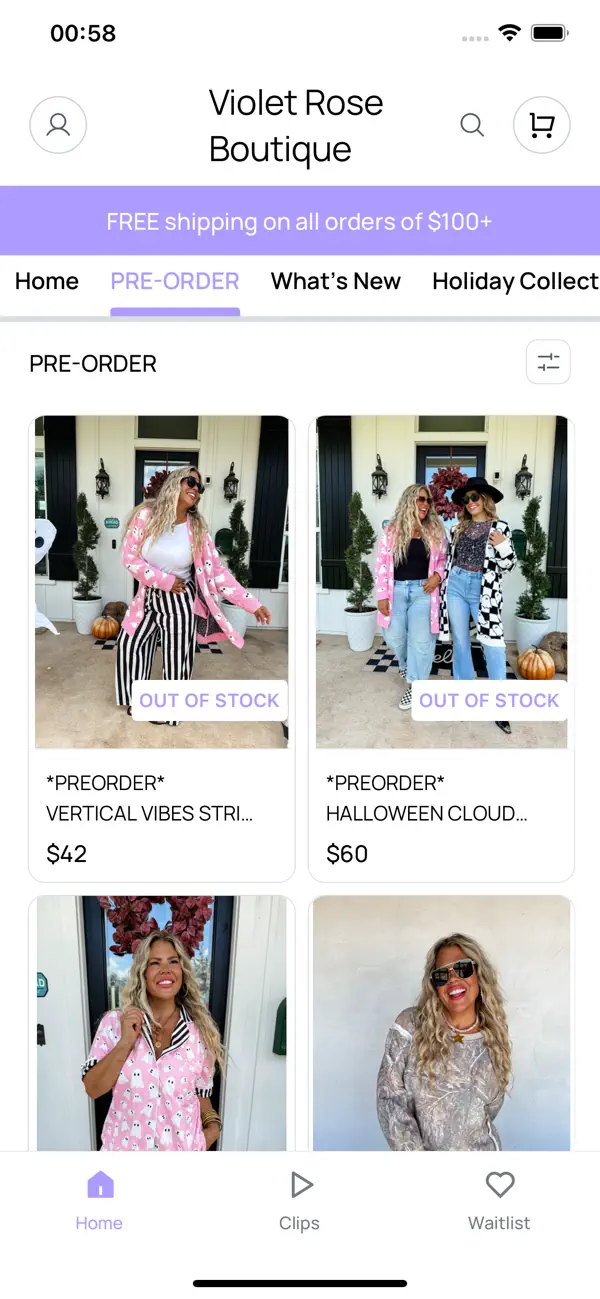 Screenshot #1 pour Violet Rose Boutique