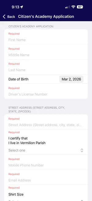 Vermilion Parish Sheriff LA screenshot 3