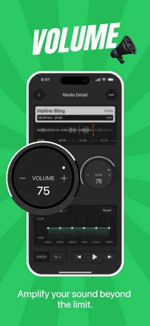 Volume Booster - Loud Bass EQ screenshot 2
