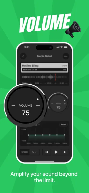 Volume Booster - Loud Bass EQ screenshot 2 of 7
