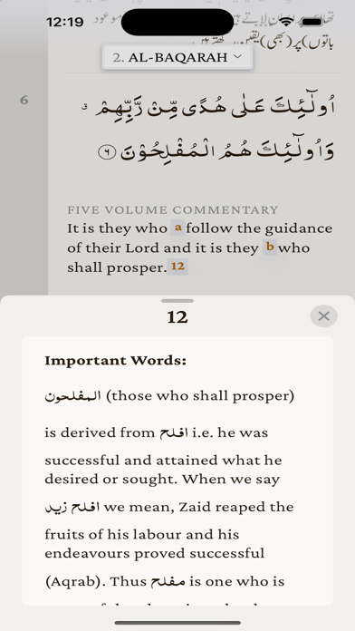 The Holy Quran App Screenshot