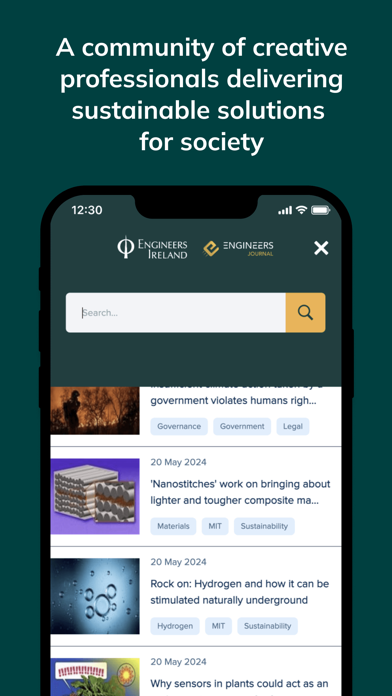 Screenshot 1 of Engineers Ireland App