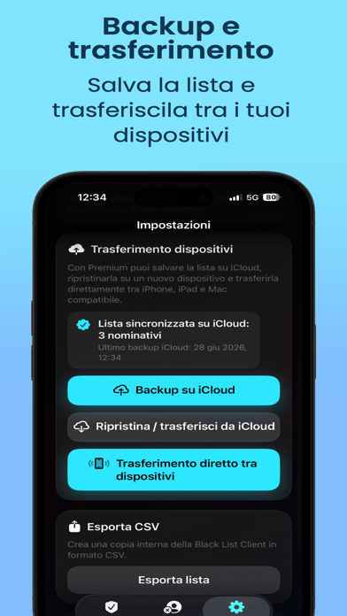 Black List Client iPhone screenshot