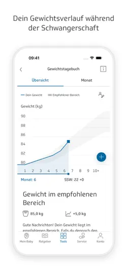 Screenshot von TK-BabyZeit auf dem iPhone 4