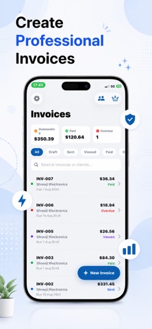 Invoice Maker Gig & Freelance Screenshot 1 of 9