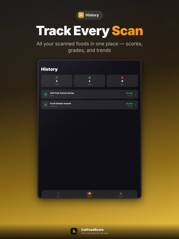 CatFoodScore: Pet Safe Scan iPad screenshot
