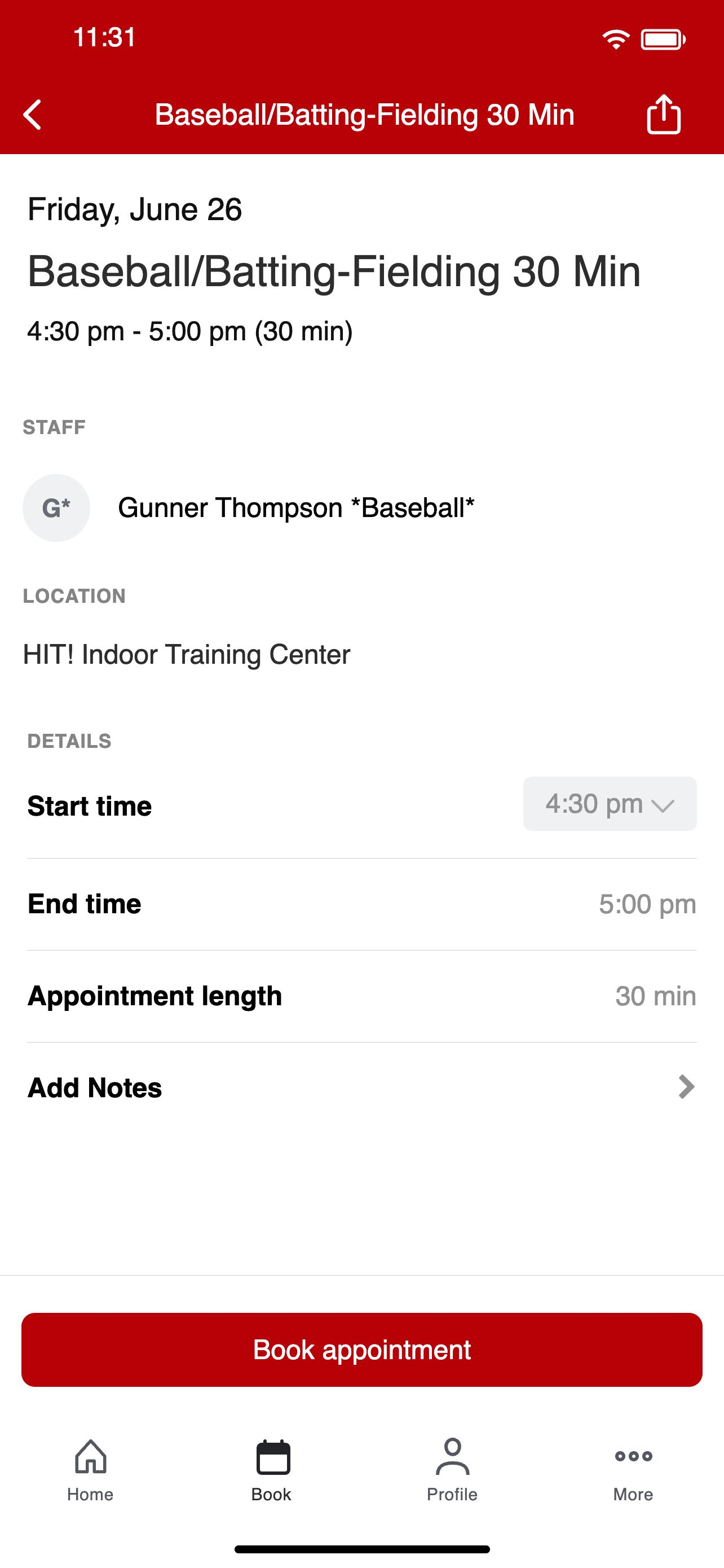 HIT Indoor Training Center App screenshot 5