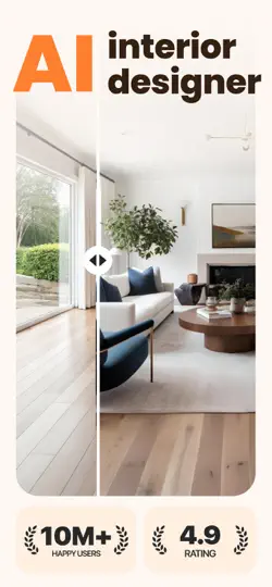 Capture d'écran de AI Home Renovation & Remodel sur iPhone 1