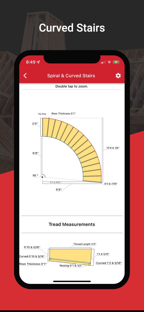 RedX Stairs - 3D Calculator - Utilities App | MWM