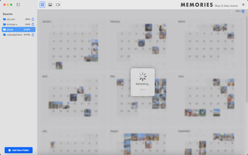 Screenshot von Memories: Photo&Video Archive auf dem iPhone 10