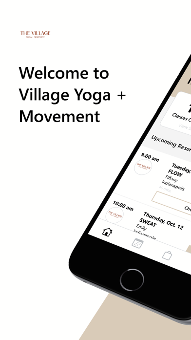 The Village Yoga + Movement iPhone screenshot 1 - Health & Fitness app